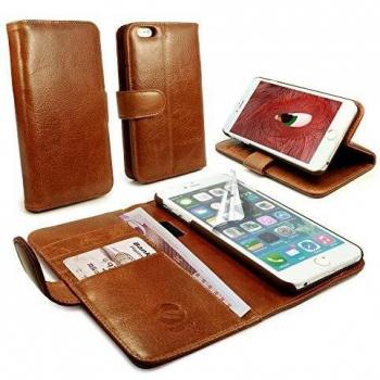 Tuff-Luv funda/cartera en piel 'Vintage' para Apple iPhone 6 Plus