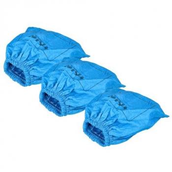 3x Filtres textiles compatible avec Lidl / Parkside pnts 1400 B1 - ian 66443 aspirateur sec et humide - Sac filtrant, lavable bleu - Vhbw