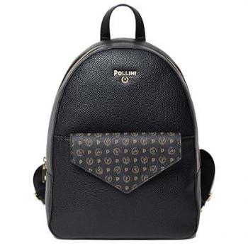 Zaino Pollini in PU grained Heritage da donna - Nero