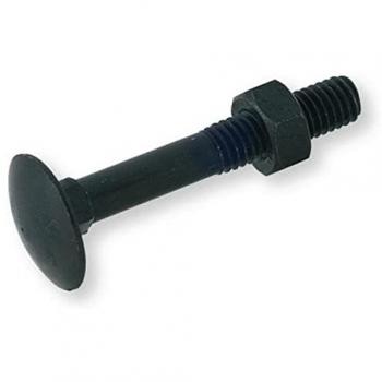 Boulon LENNIE Tête ronde collet carré TRCC – Zingué noir – Ø7×50 – Pack de 100