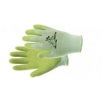 FUDGE KIDS Werkhandschoenen Maat 4 Groen Nylon met Latex Coating