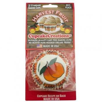 CCC Peach Harvest Baking Cups 32 Count