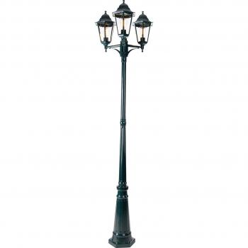 Palo da giardino new orleans - Classico - Alluminio,Vetro - Verde - Oblungo Max. 3 x Watt