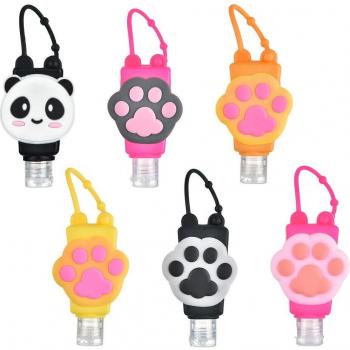 Kids Cartoon Hand Sanitizer Dispenser Set - 6 Pack