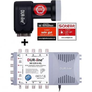 DUR‑Line MS‑S 5/8‑Q Multischalter‑Set mit SAT‑Antenne