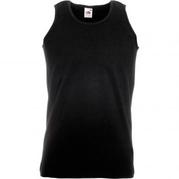 Fruit of the Loom Men's Black Athletic Vest - 61098