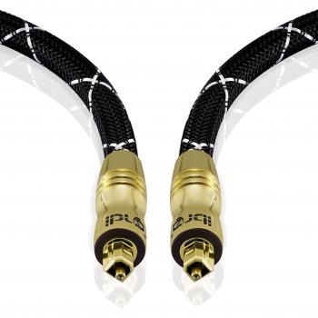 IBRA® MASTER Câble TosLink audio numérique - Noir, longueur 1.5m