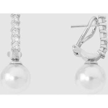 Pendientes de Plata 925 con Perla Majorica