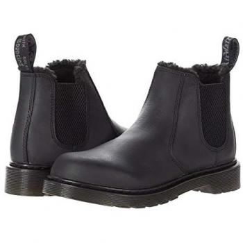 Dr. Martens Kid's Collection 2976 Leonore Mono (Little Kid/Big Kid) Black Republic Wp 12 UK (US 13 Little Kid) M
