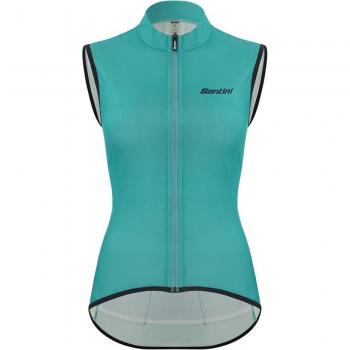 Abrigo de Viento Nebula Azul Claro para Mujer Corte Classic L