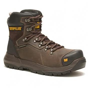 Caterpillar Men's Safety Boot Diagnostic 2.0 - Waterproof, Brown Leather, Size UK 10