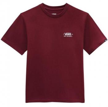 Camiseta de Manga Corta Vans Esenciales Rojo Oscuro
