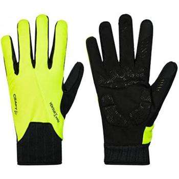 Guanti lunghi Craft All Weather neri e gialli - XS