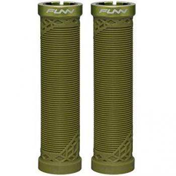 Funn Manopole HILT 30mm Verde Oliva con Collarino in Alluminio CNC