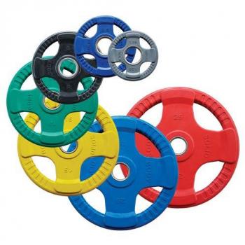 Disco Olimpico Body-Solid 4 Grip in gomma colorata 2,5 kg