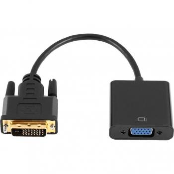 Convertidor de Señal DVI-D a VGA 1080P 24Pin macho → 15Pin hembra