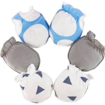 Neugeborenen Anti-Kratz Handschuhe, 3 Paar