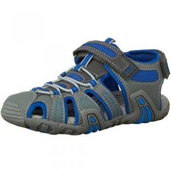 Geox Jr Sandal Kraze G - Zapatos primeros pasos para chico, color gris
