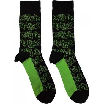 Unisex Adult Rob Zombie Logo Repeating Socks – Black (UK 7-11)
