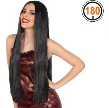 Peluca morena extra larga para niña