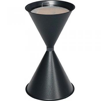 Cendrier argenté rond sur pieds, 400 x 700 mm