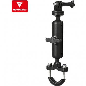 Motowolf Motorcycle Bike Camera Mount for GoPro Action Cameras