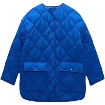 Abrigo azul a cuadros