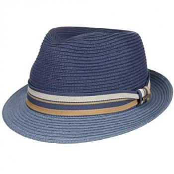 Licano Toyo Trilby Straw Hat by Stetson - Blue - Female - Size S (54-55 cm)