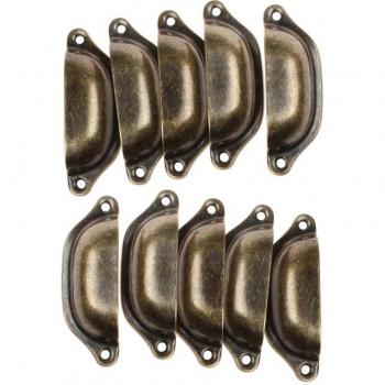 Cajones Vintage: 10 Unid Pack Acero Inoxidable Conchas