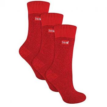 3 Pack Thick Thermal Socks for Women - Seamless Toe