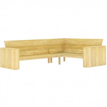 VidaXL Garten-Eckbank 239 cm aus imprägniertem Kiefernholz