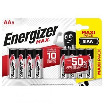 Energizer Max AA Battery Pack of 8 E303324700 ER43772
