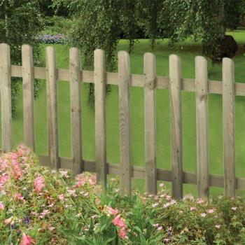 Forest 6' x 3' Heavy Duty Pressure Treated Pale Picket Fence Panel