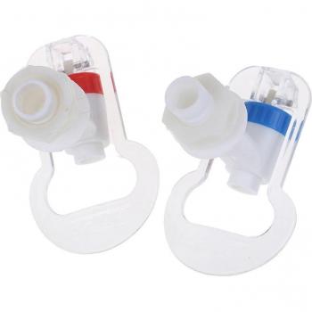 17mm Plastic Push Handle Tap Faucet Component - 2 Pack