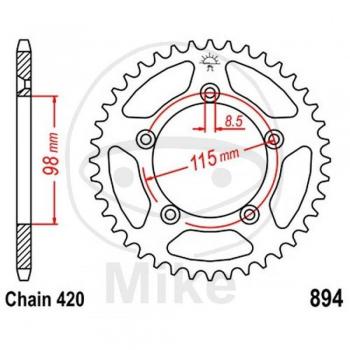 Sprocket de 48 piñones para el motor JTR 894