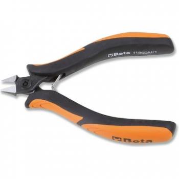 Beta Tools 1186BM 120 mm Tapered‑Tip Diagonal Flush Nippers – Cutting Tool