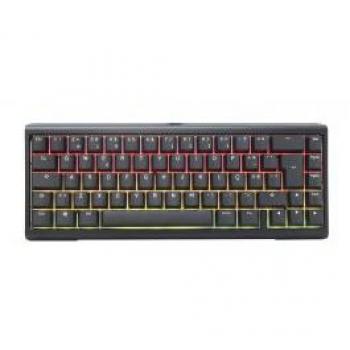 Teclado Mecánico Ducky Tinker 65% RGB, Cherry MX Blue, color negro (Idioma Portugués)
