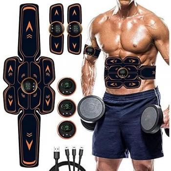 Electronic Abdominal Muscle Toner with USB Rechargeable Battery