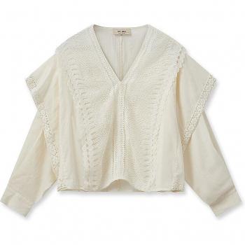 MOS MOSH Bluse MMFINALACEBLOUSE Creme Damen XS