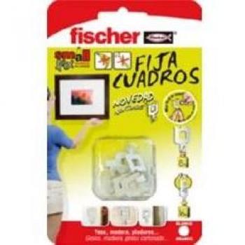 Crochet Fixe Cadre Blanc Blister Fischer – 8 Pcs – 48096
