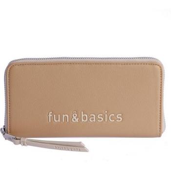 Cartera Beige con Cremallera Belma