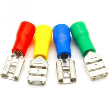 Insulated Electrical Crimp Terminals for 22-16 AWG 100PCS