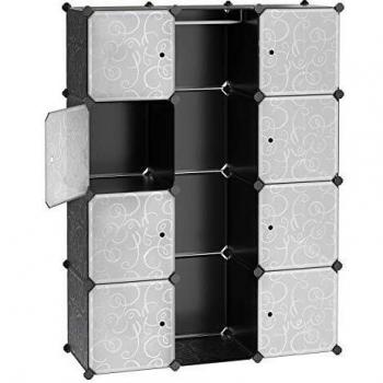 SONGMICS Armoire Modulable 108 x 36 x 143 cm