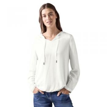 Cecil / Bluse mit elastischem Saum - vanilla white / Weiß / 100% Viskose / 3XL XXL XS XL S M L