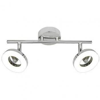 Aplique de Pared Natal Cromo 2 Luces LED