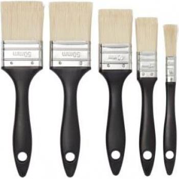 Kit de 5 Pincéis Planos para Maquiagem