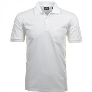 Ragman Herren T-Shirt 5XL Weiß Baumwolle Casual Regular Fit Kurzarm Polo-Stil