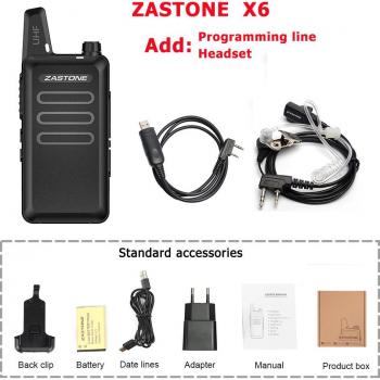 X6 Mini Communicator – Draagbare 2‑weg Walkie Talkie
