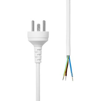 ProXtend 2M White Denmark EDB to Open End Power Cord