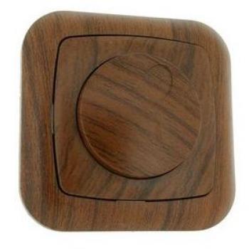 Regulador de luz conmutable color madera